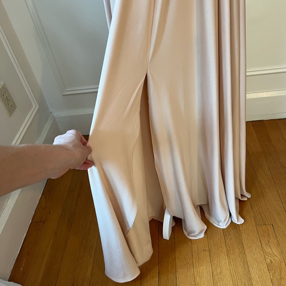 Stacees Champagne Bridesmaid Gown - Picture 3 of 5